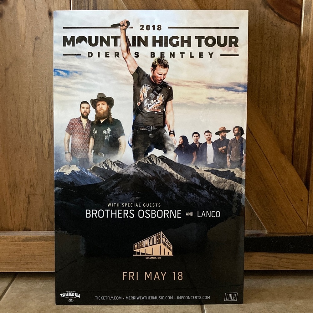 Dierks Bentley Concert Sign